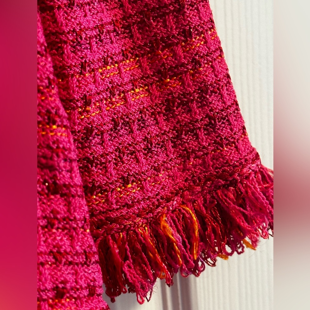 St. John Knit Fantasy Shimmer Knit Pink Suit